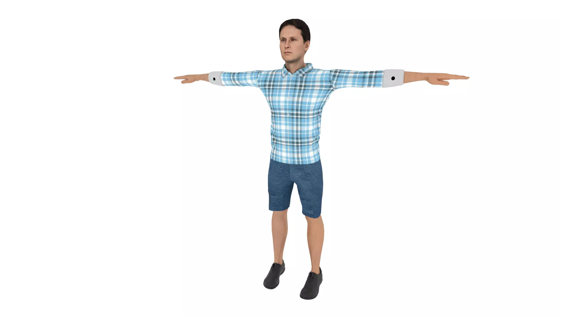 Character Low-poly 3D model_0