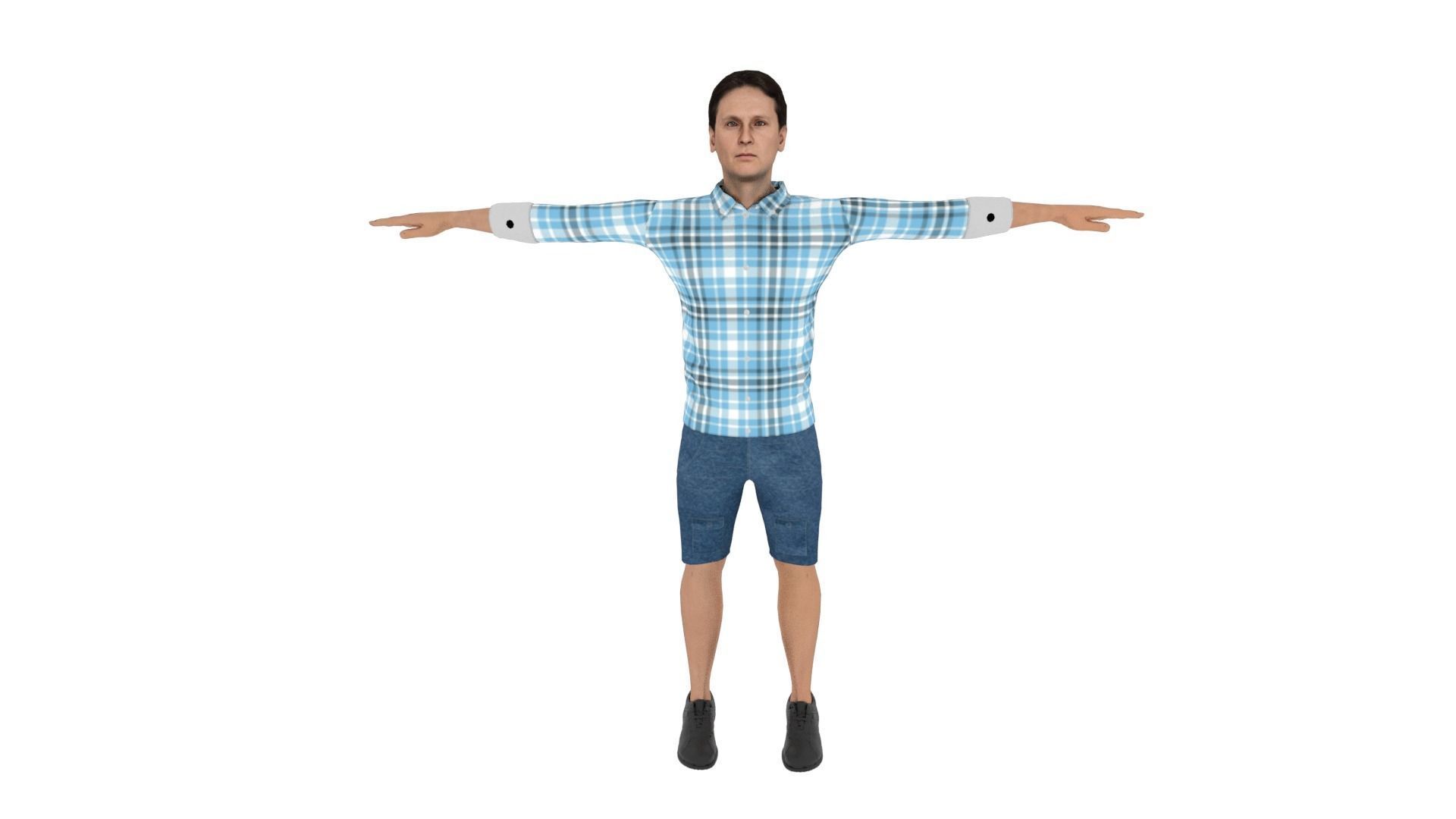 Character Low-poly 3D model_1