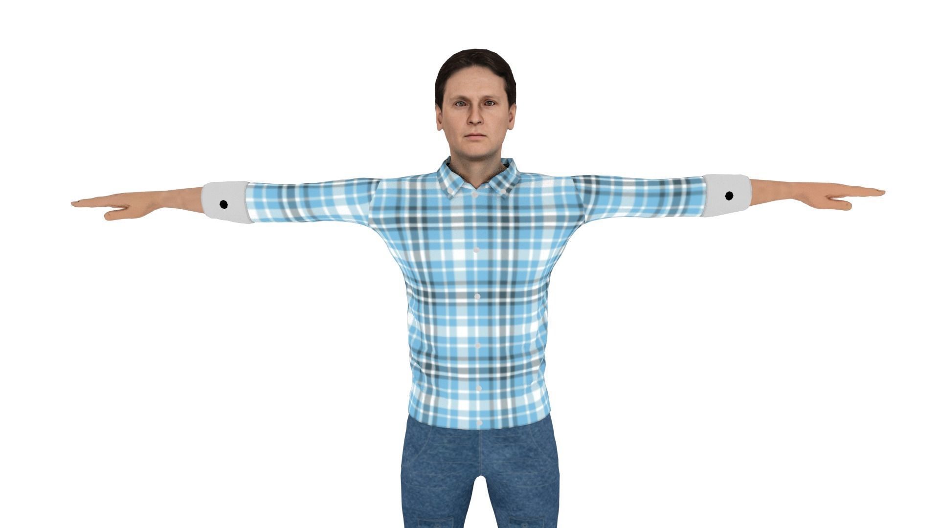 Character Low-poly 3D model_2