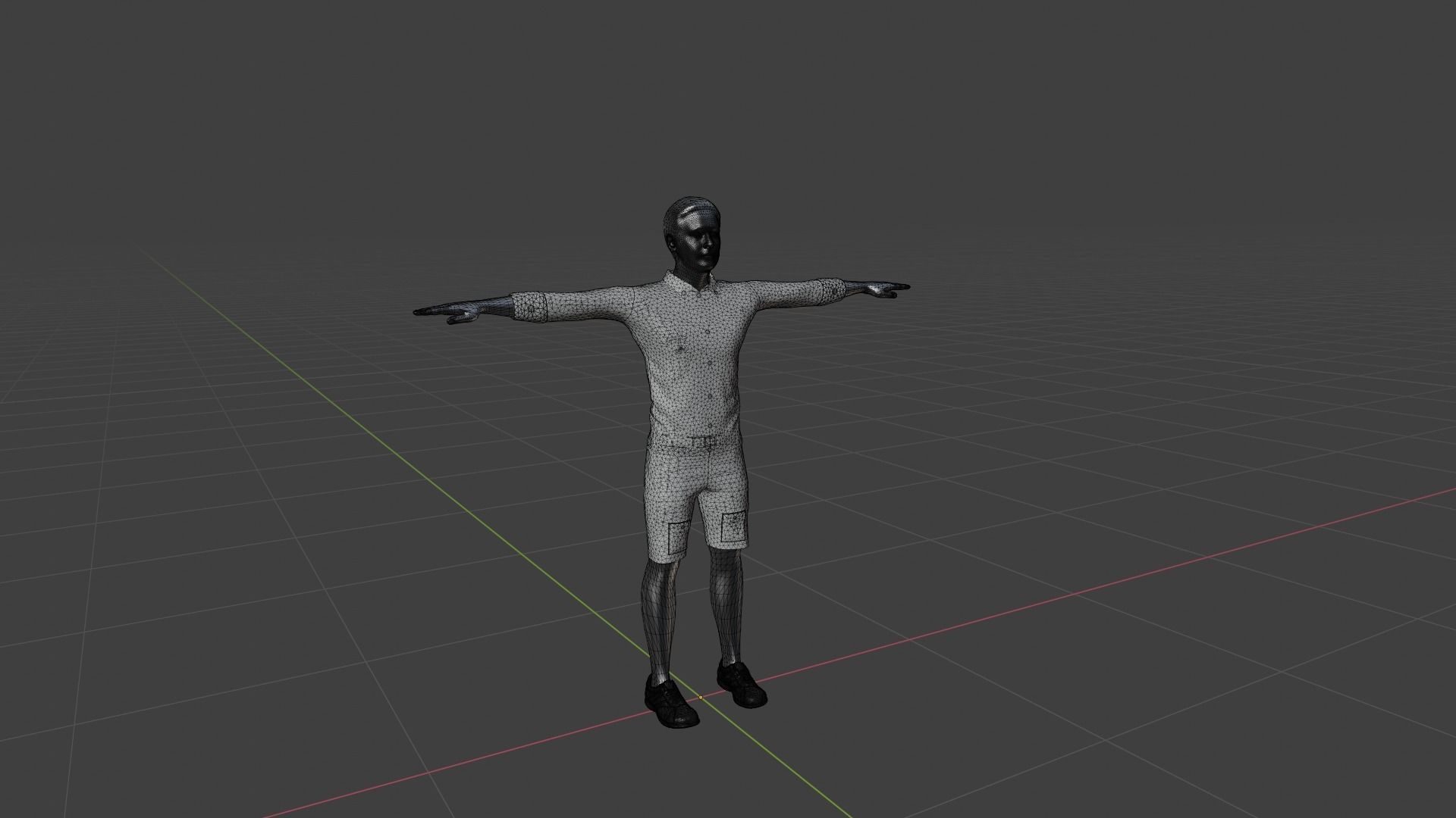 Character Low-poly 3D model_6