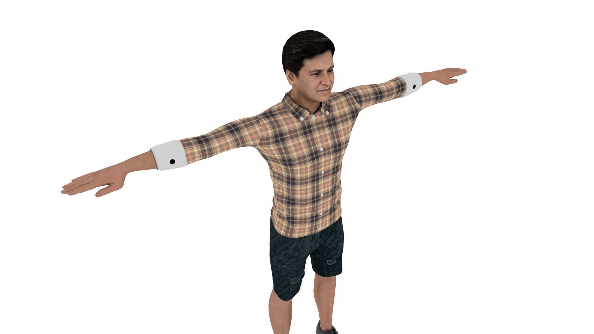 Character Low-poly 3D model_4