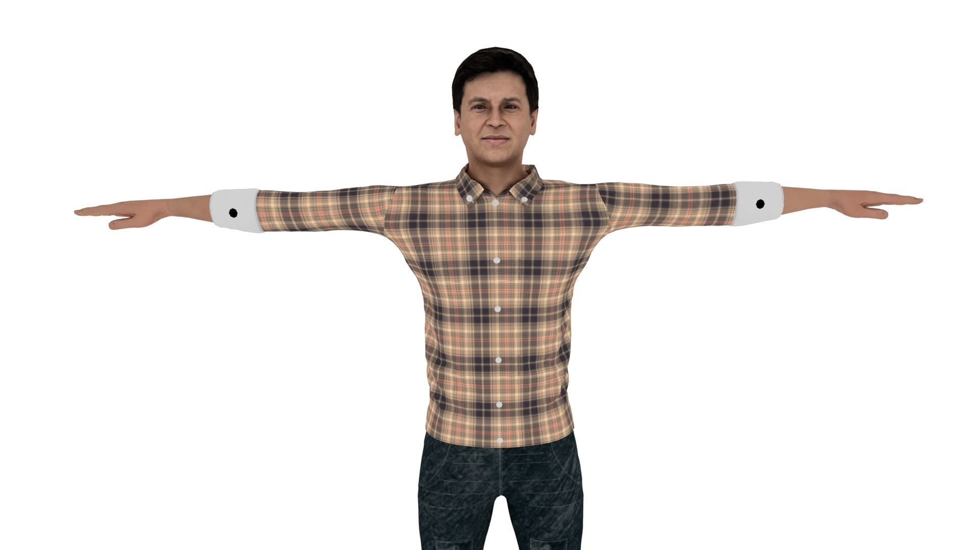 Character Low-poly 3D model_2