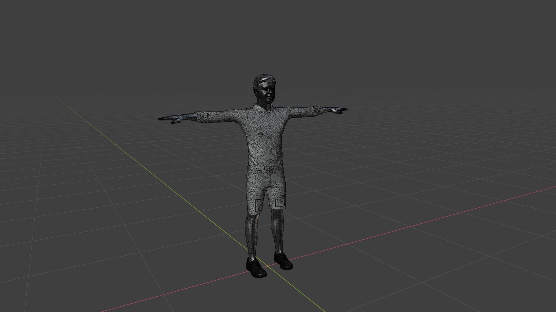 Character Low-poly 3D model_6