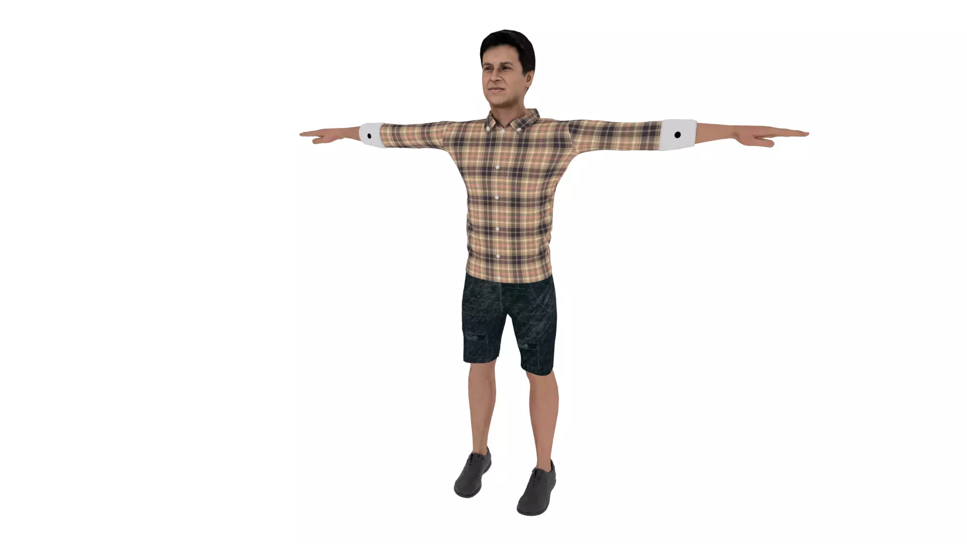 Character Low-poly 3D model_0