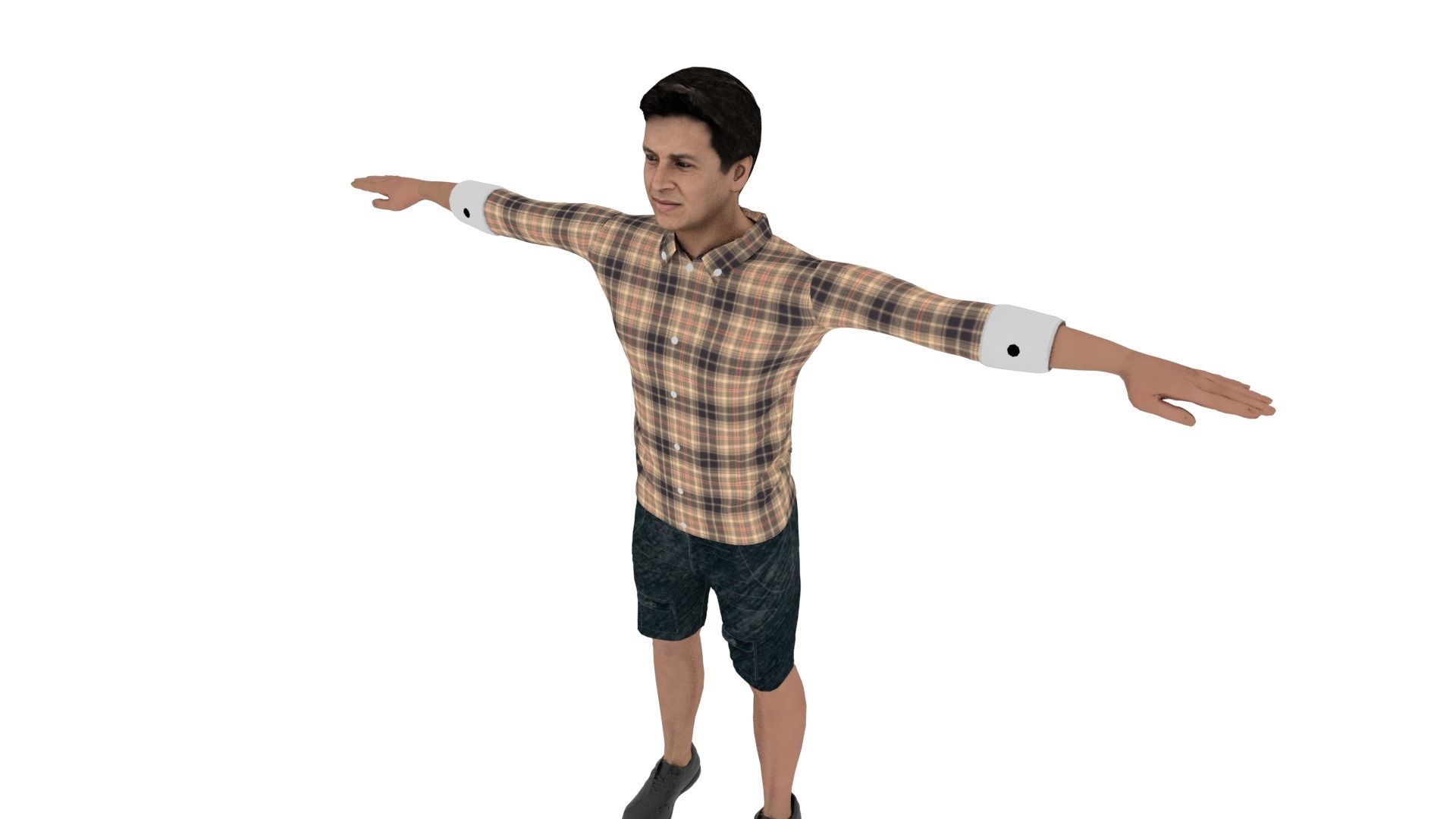 Character Low-poly 3D model_3