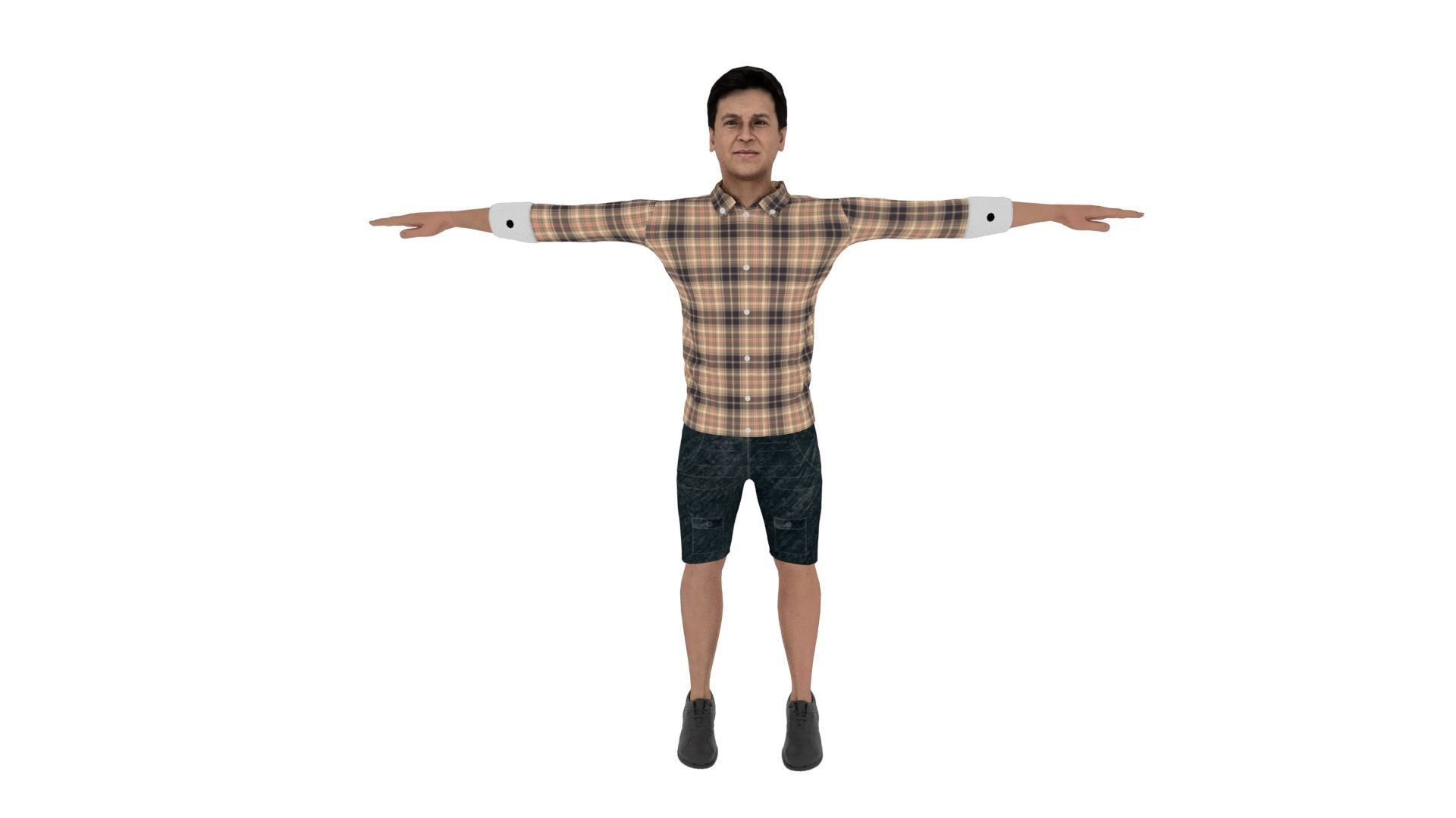 Character Low-poly 3D model_1