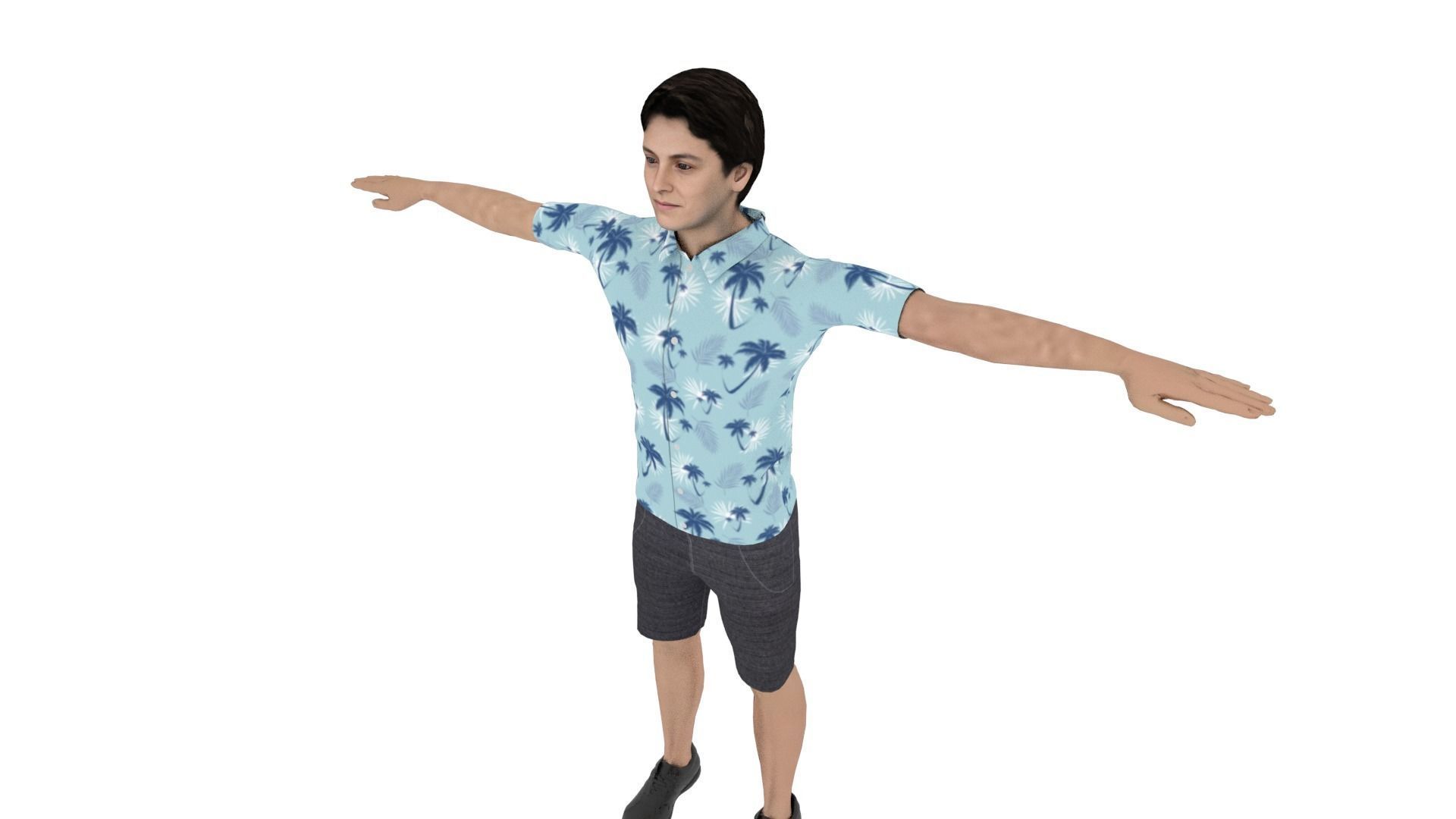 Character Low-poly 3D model_3