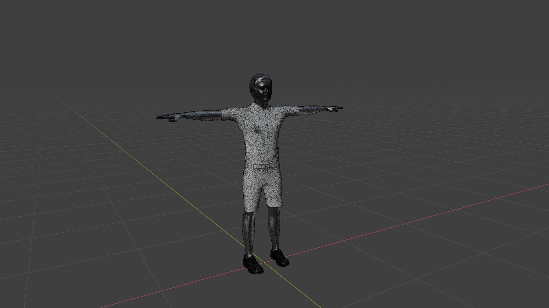 Character Low-poly 3D model_6