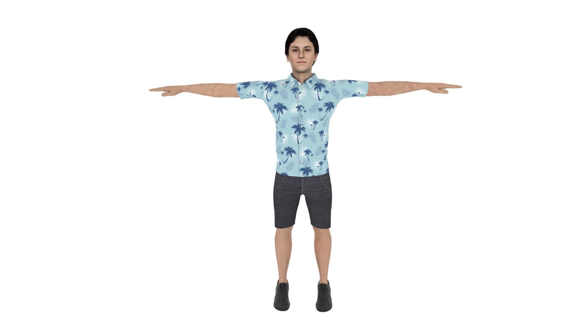 Character Low-poly 3D model_1