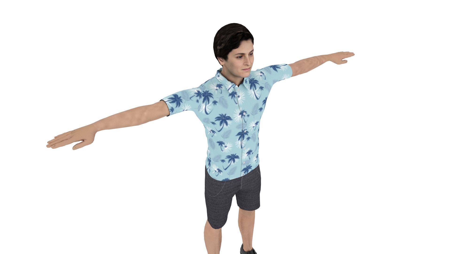 Character Low-poly 3D model_4