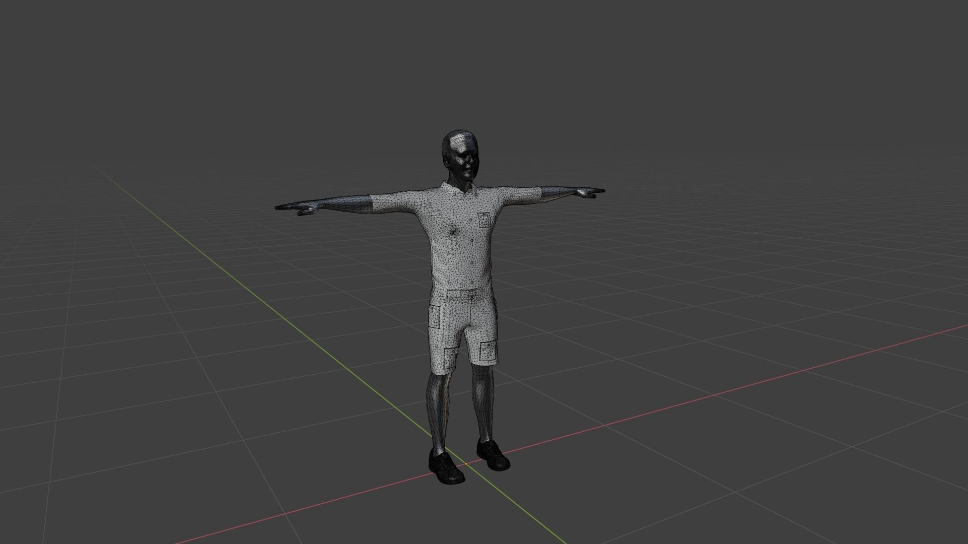 Character Low-poly 3D model_6