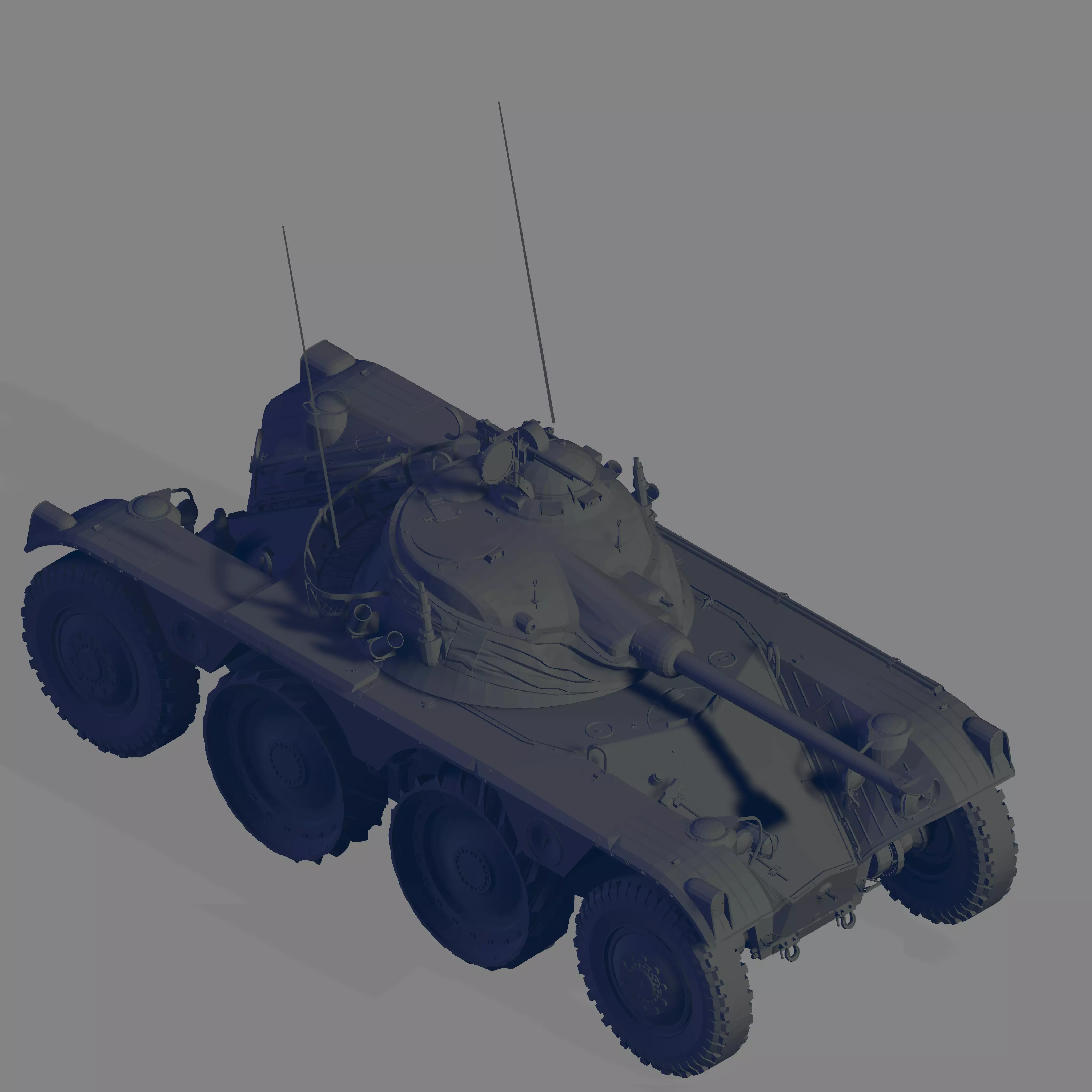 Panhard E B R 1963 3D model_0