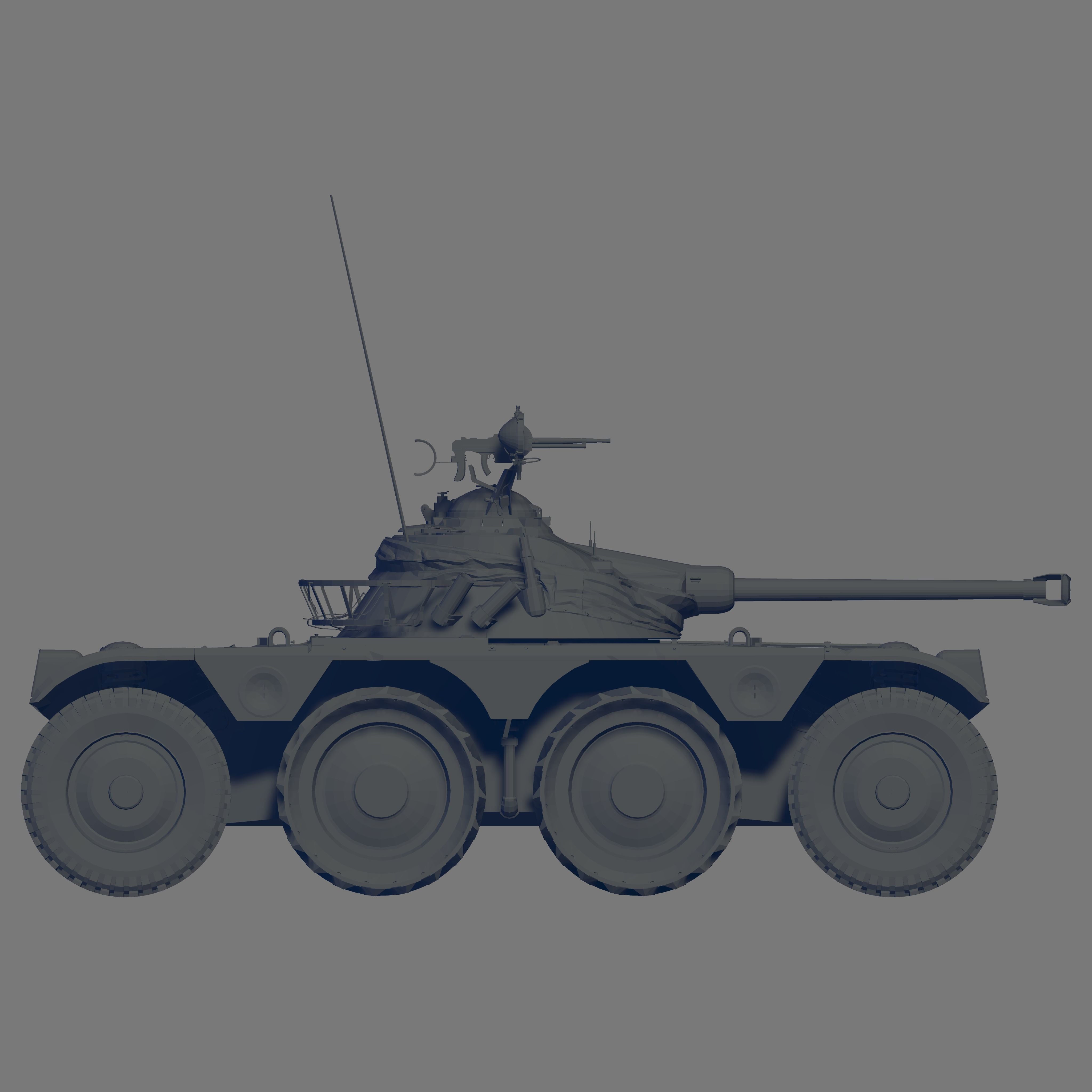 Panhard E B R 1963 3D model_3