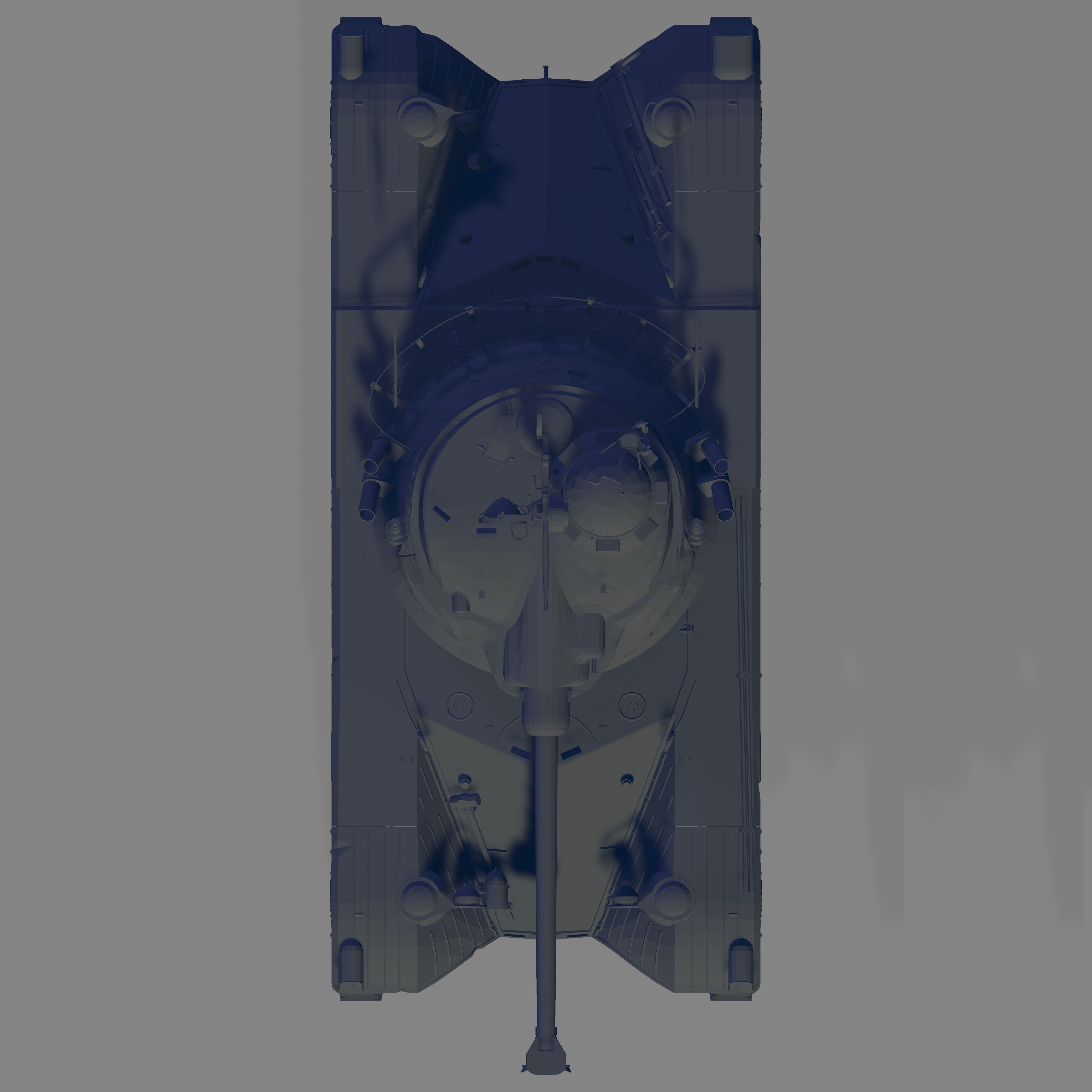 Panhard E B R 1963 3D model_5