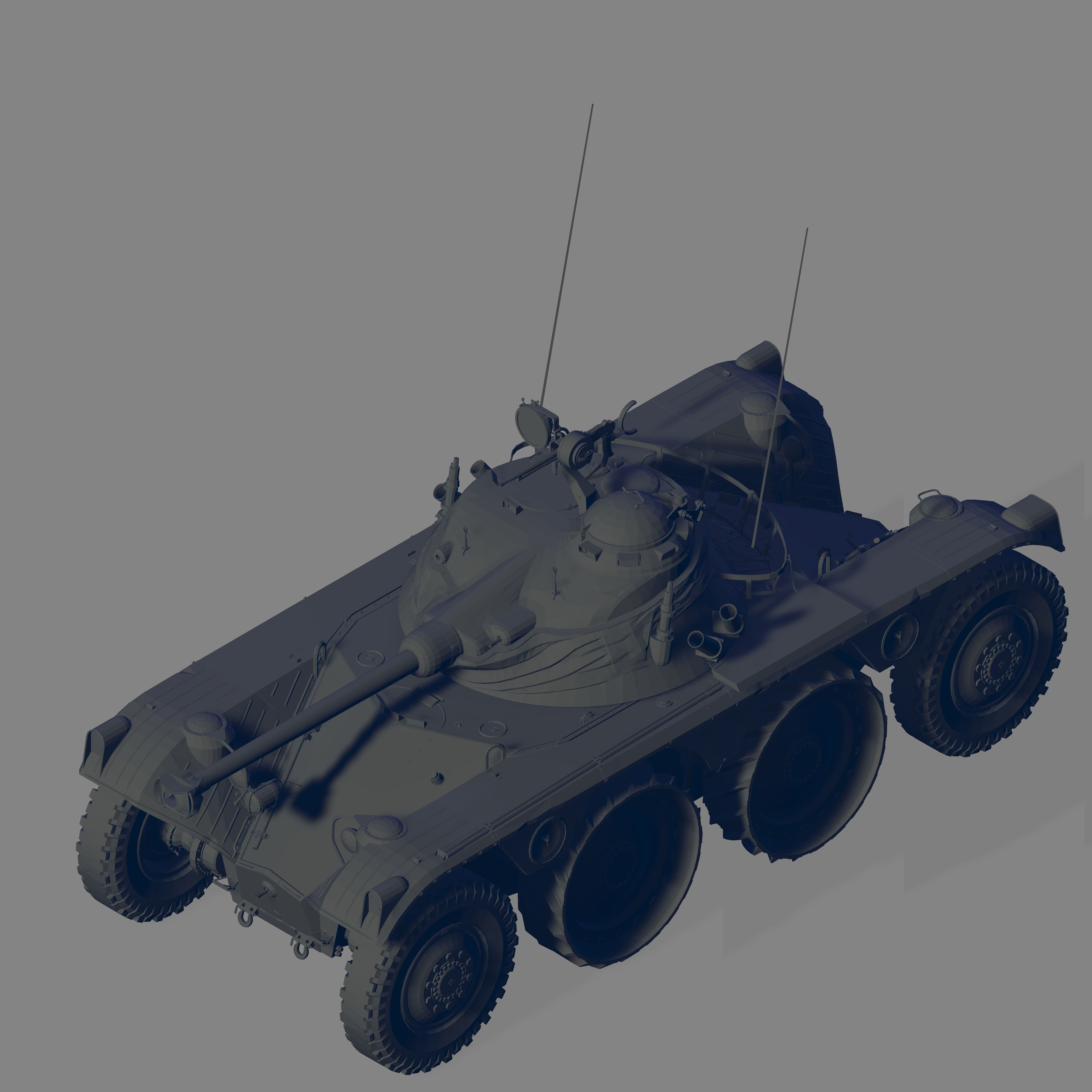 Panhard E B R 1963 3D model_1