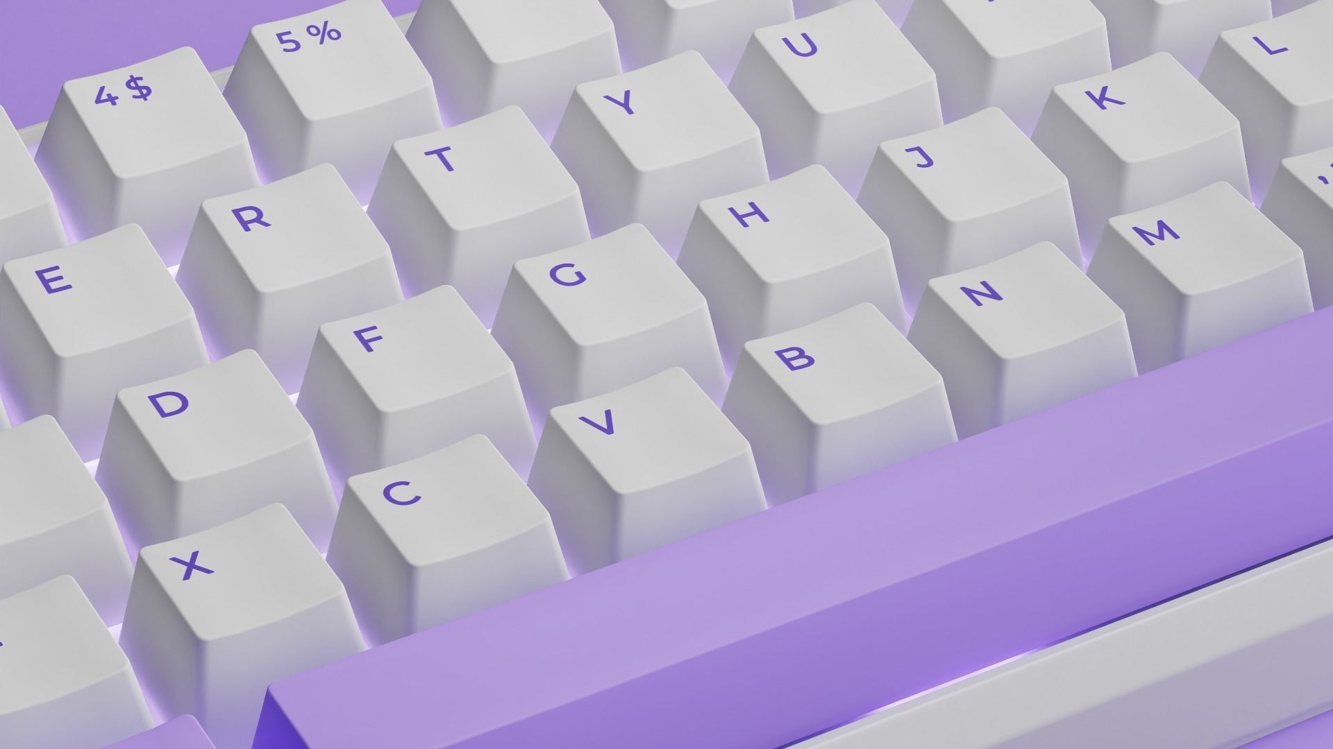 Wireless Mechanical Keyboard - Blender Low-poly 3D model_7
