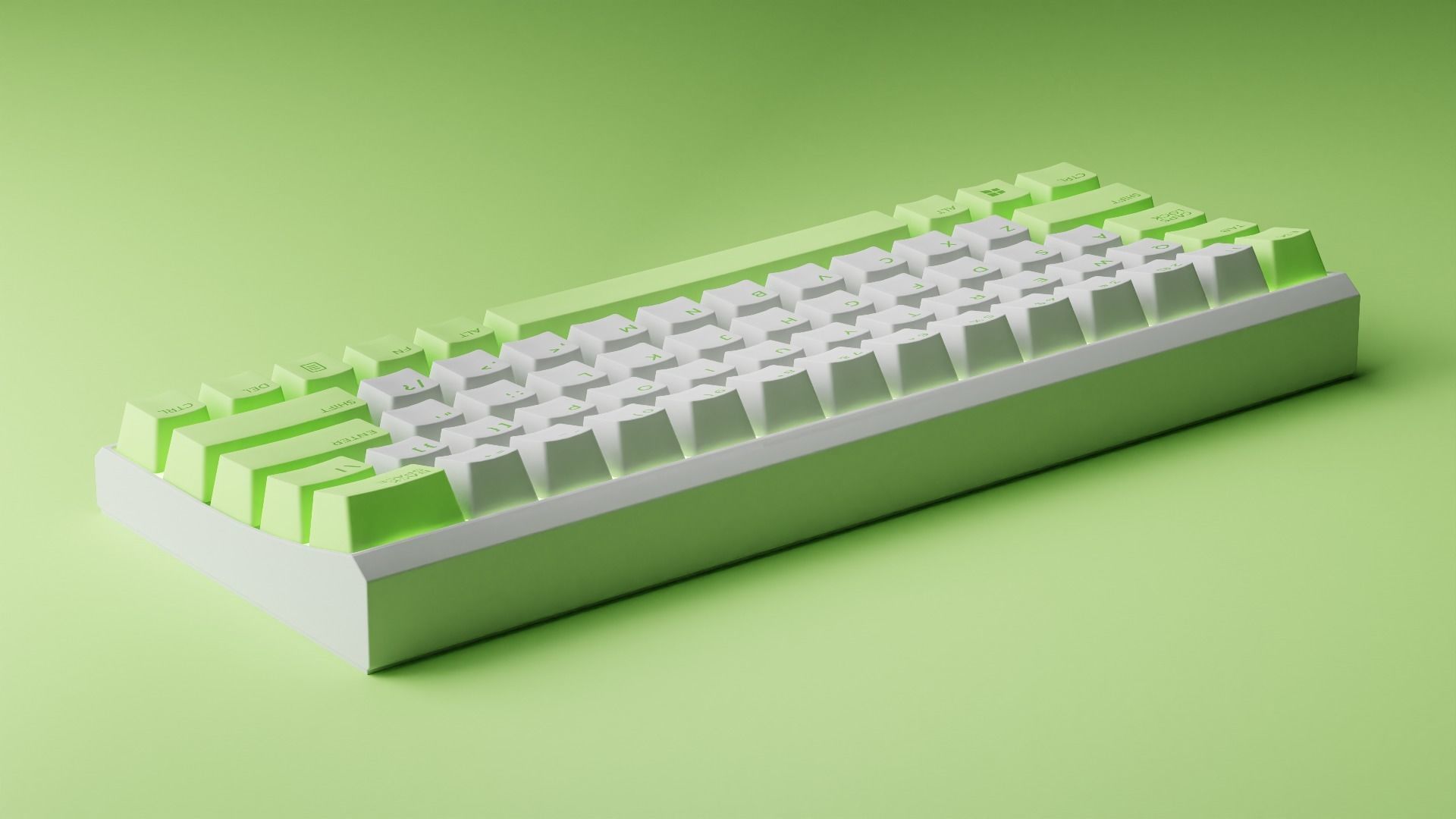 Wireless Mechanical Keyboard - Blender Low-poly 3D model_6