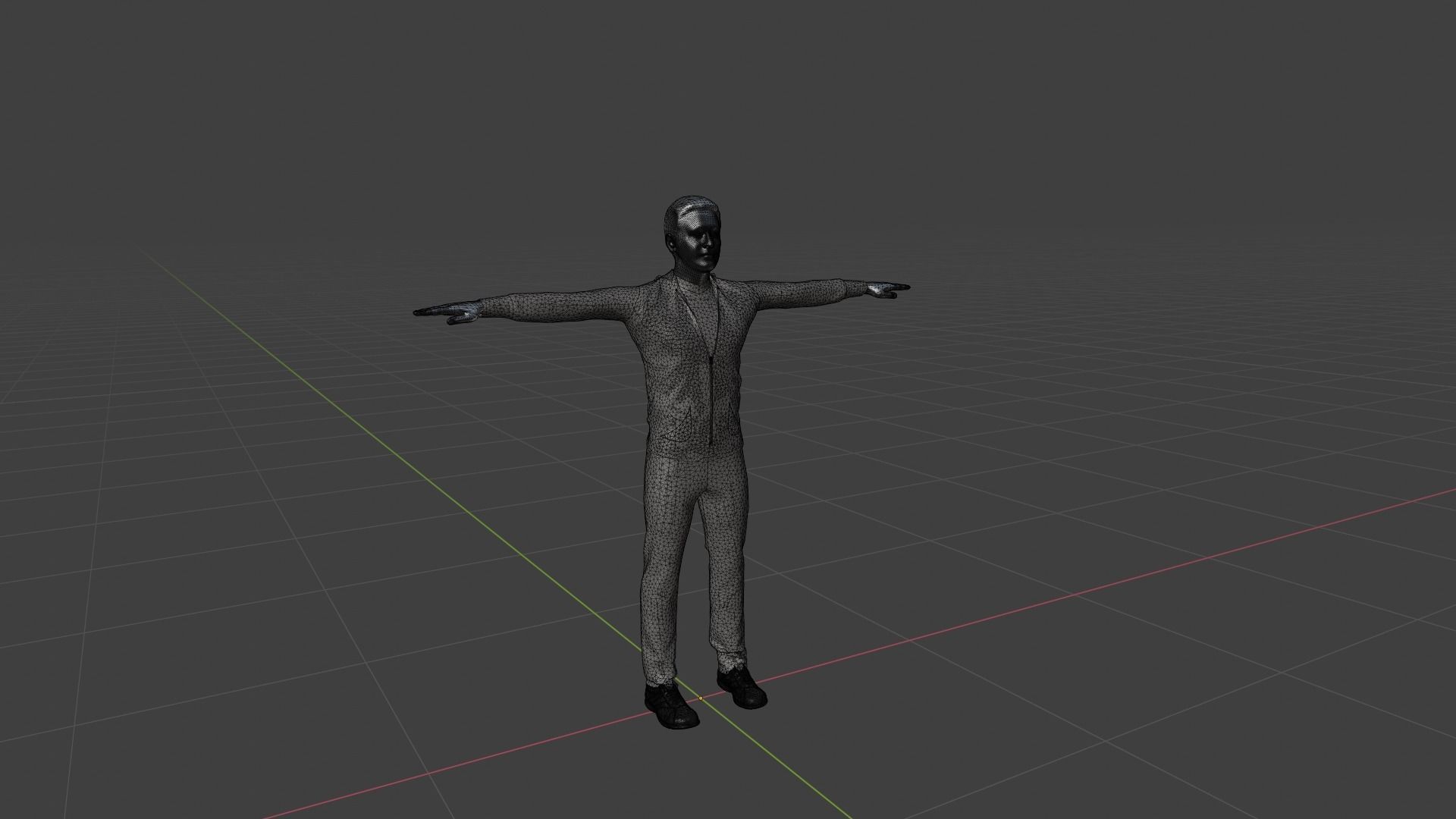 Character Man Low-poly 3D model_6
