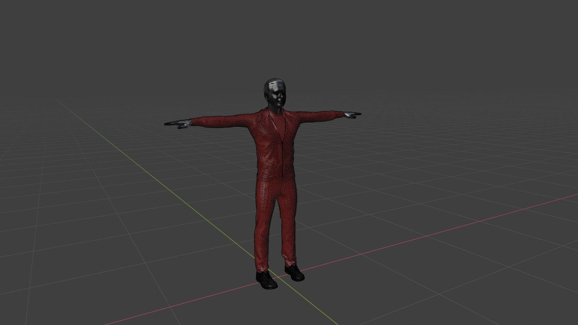Character Man Low-poly 3D model_6