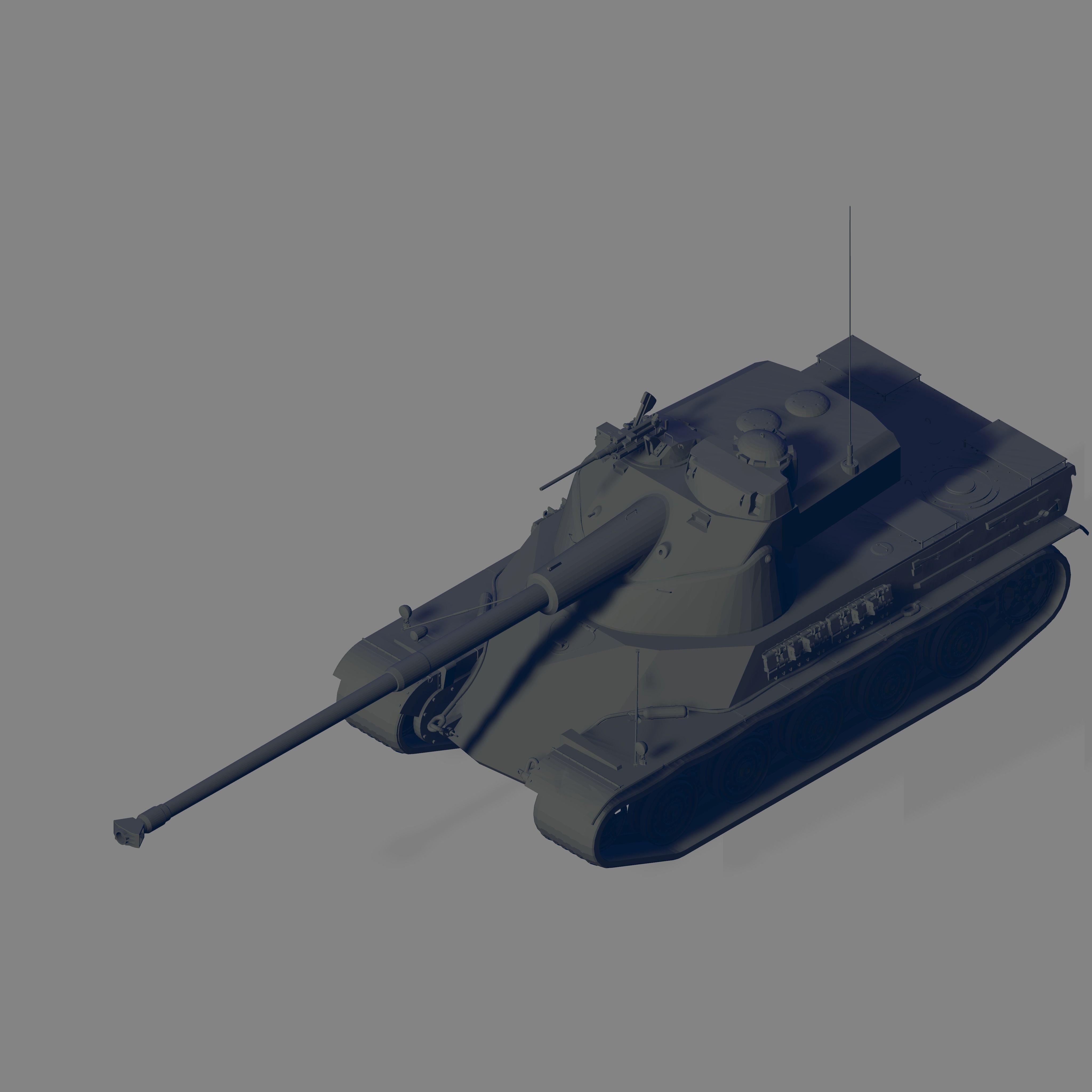 AMX-50 Surblinde 3D model_1