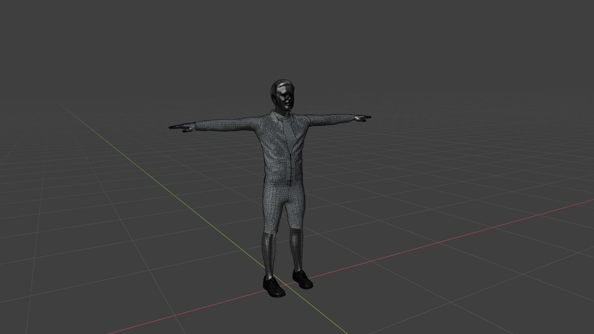 Realistic Character Low-poly 3D model_6