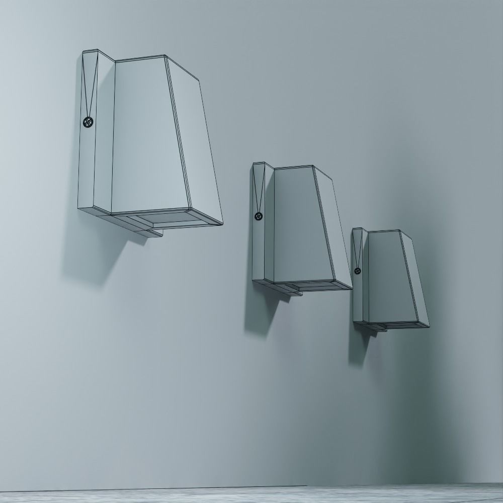 Outdoor Sconce Wall Lights 3D model_1