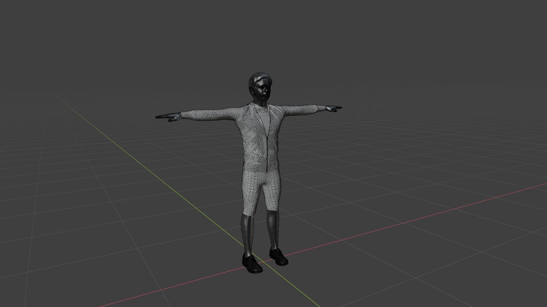 Realistic Character Low-poly 3D model_6