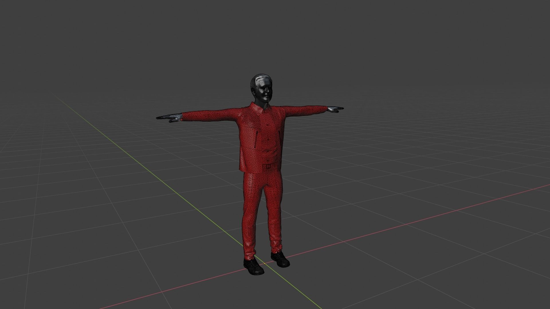 Realistic Character Man Low-poly 3D model_6