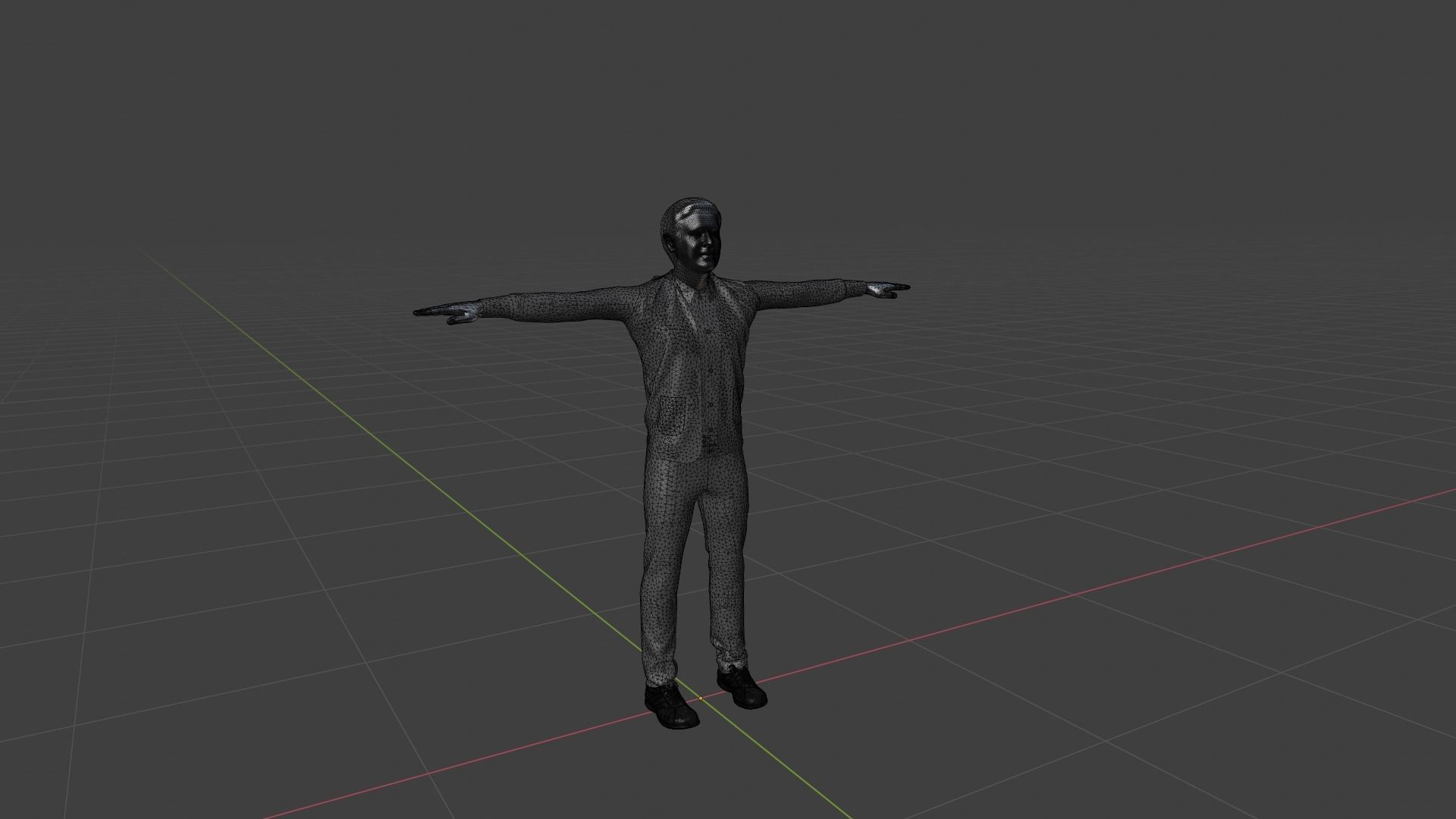 Realistic Character Man Low-poly 3D model_6