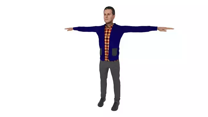 Realistic Character Man