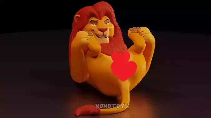 Mufasa NSFW 3D print model