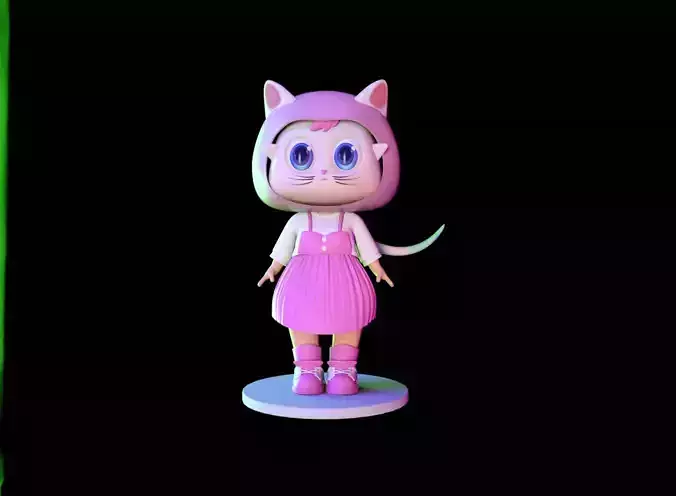 Character cartoon 3D model