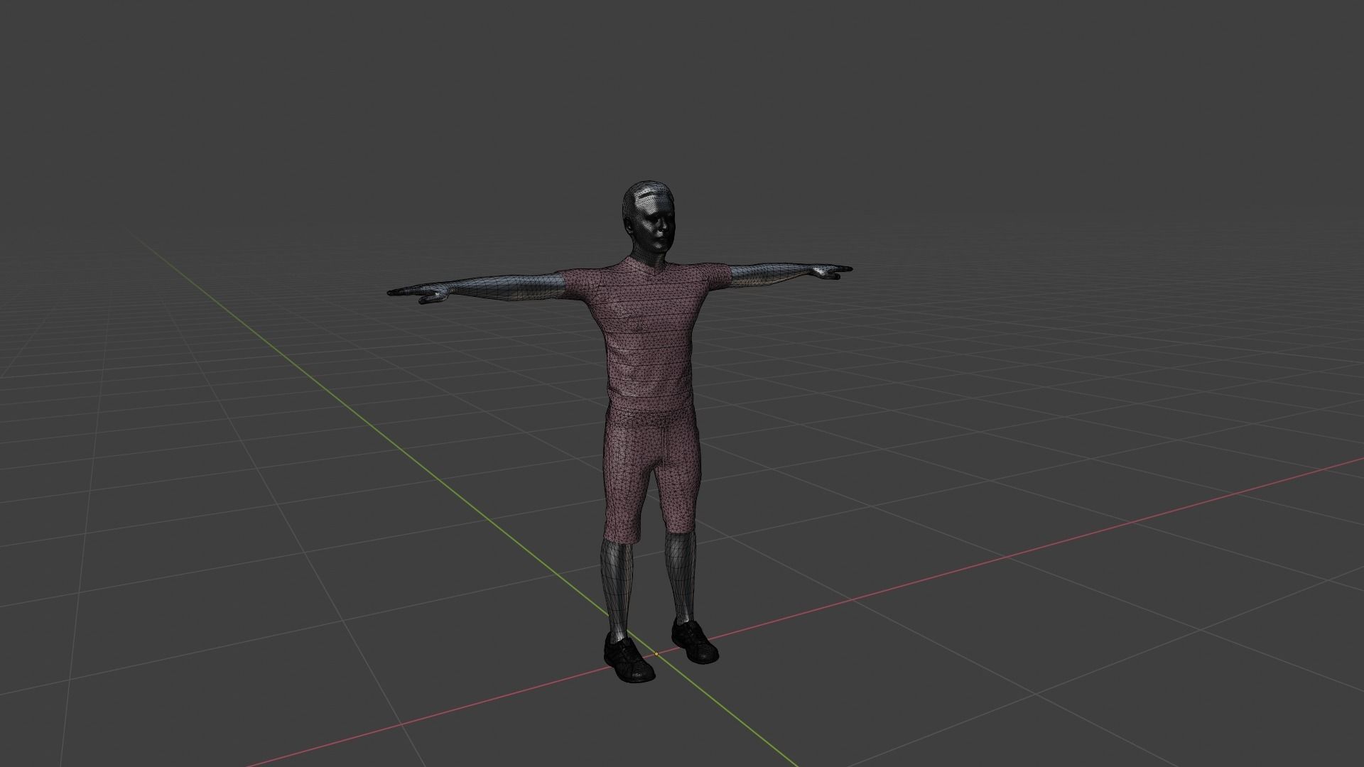 Character Man Low-poly 3D model_6