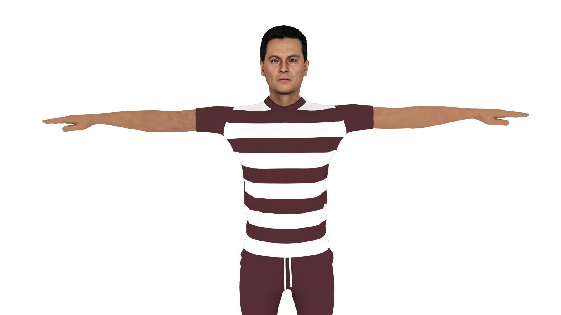 Character Man Low-poly 3D model_3