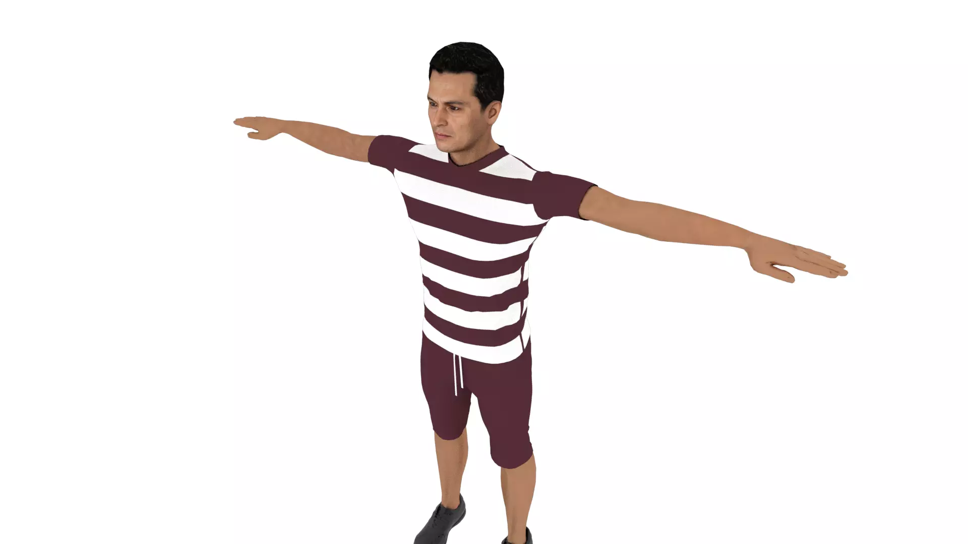 Character Man Low-poly 3D model_0