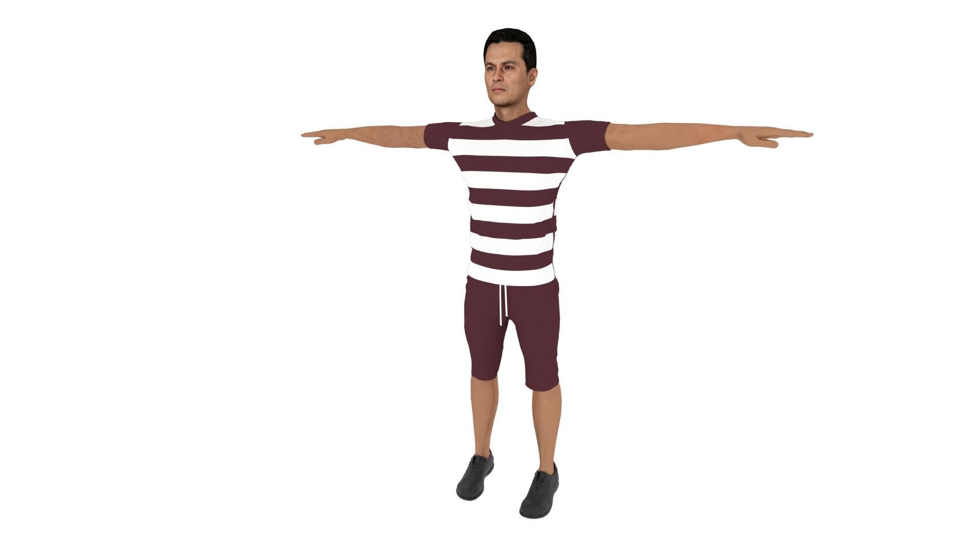 Character Man Low-poly 3D model_2