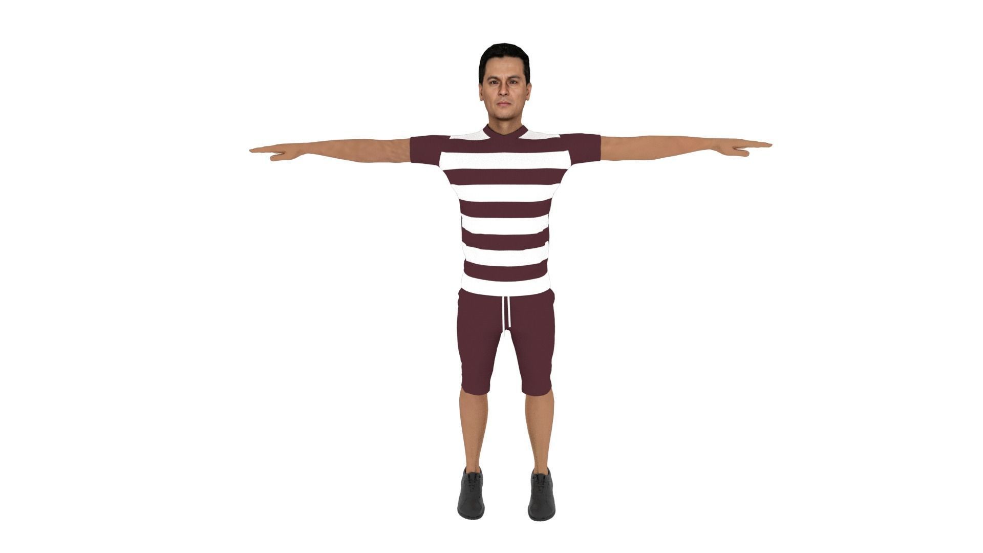 Character Man Low-poly 3D model_1