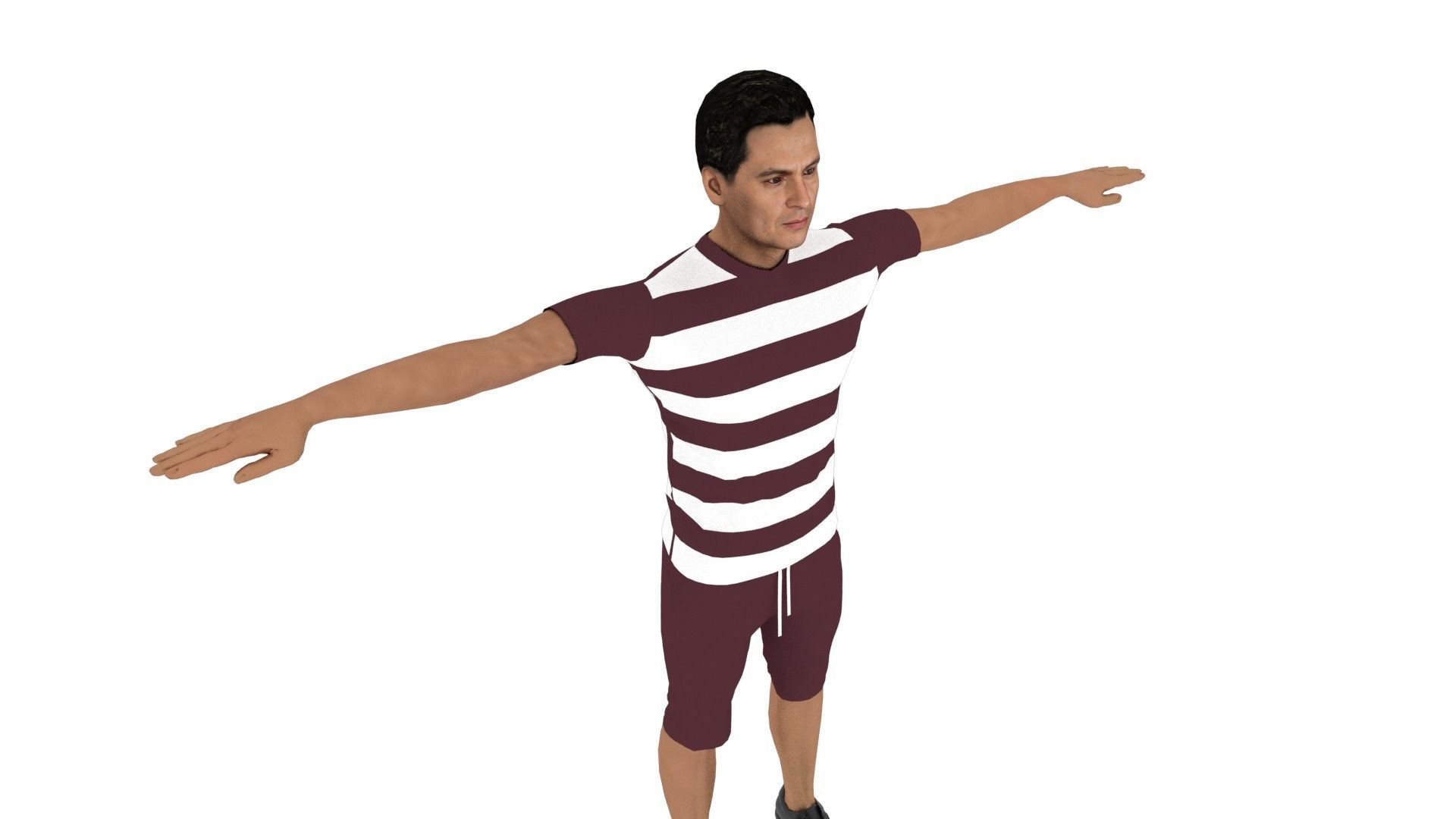 Character Man Low-poly 3D model_4
