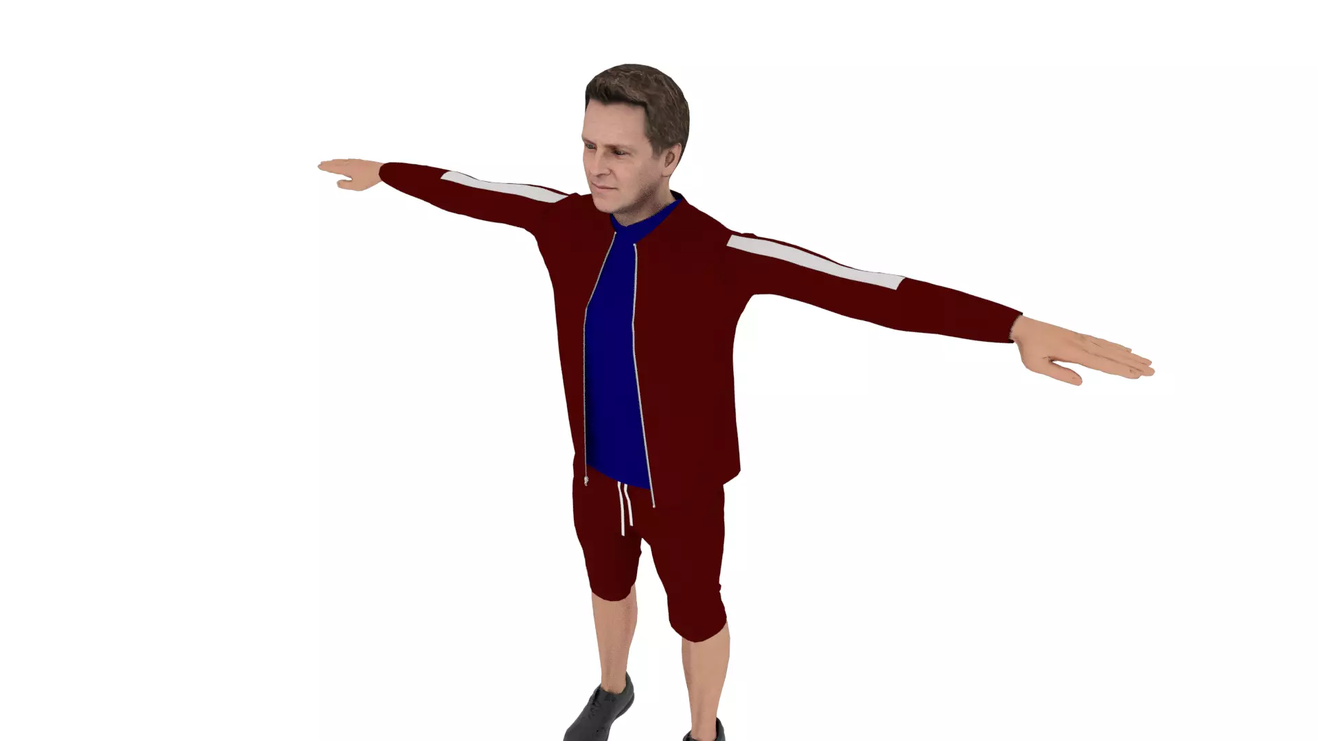 Character Man Low-poly 3D model_0