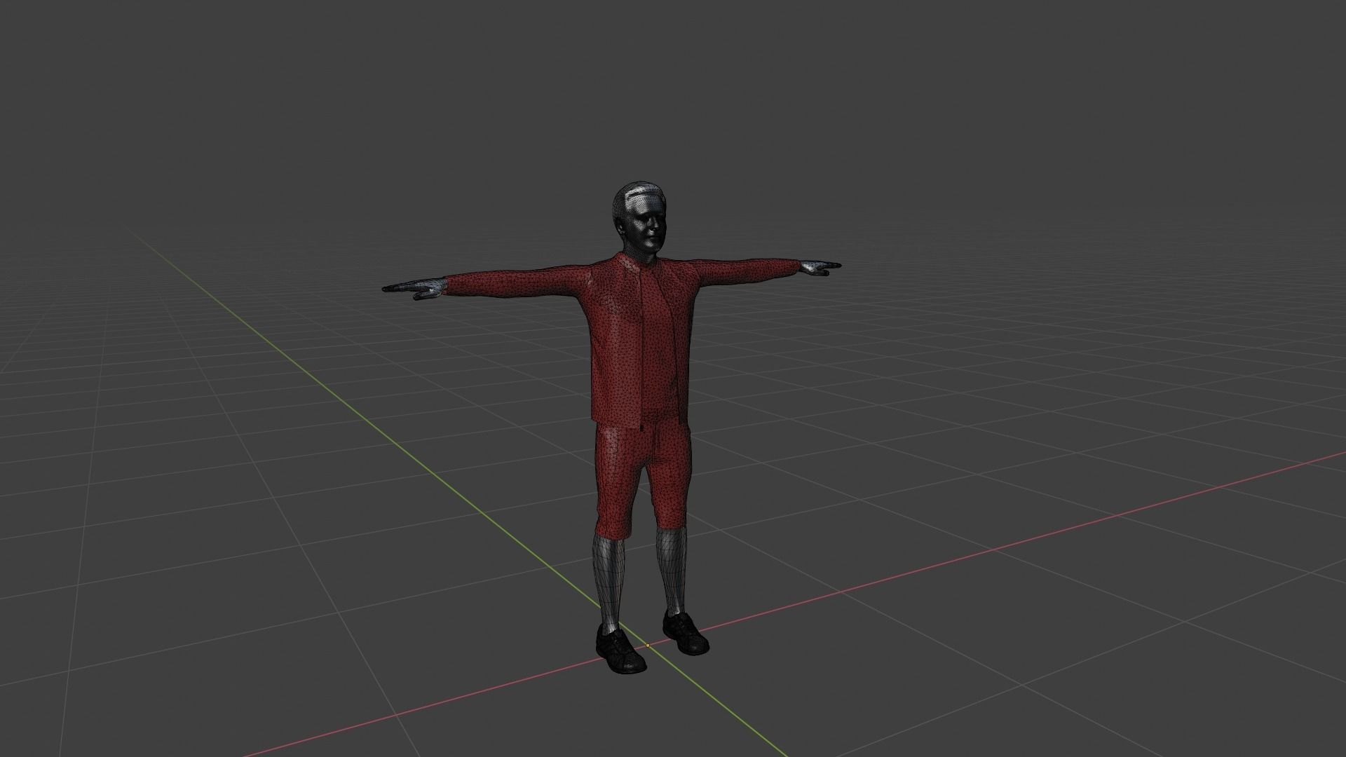 Character Man Low-poly 3D model_6