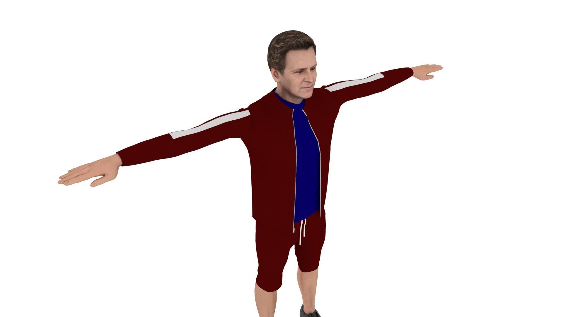 Character Man Low-poly 3D model_4