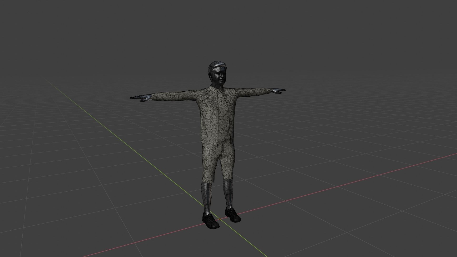 Character Man Low-poly 3D model_6
