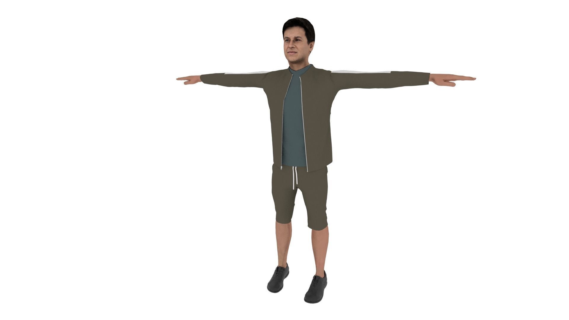 Character Man Low-poly 3D model_2