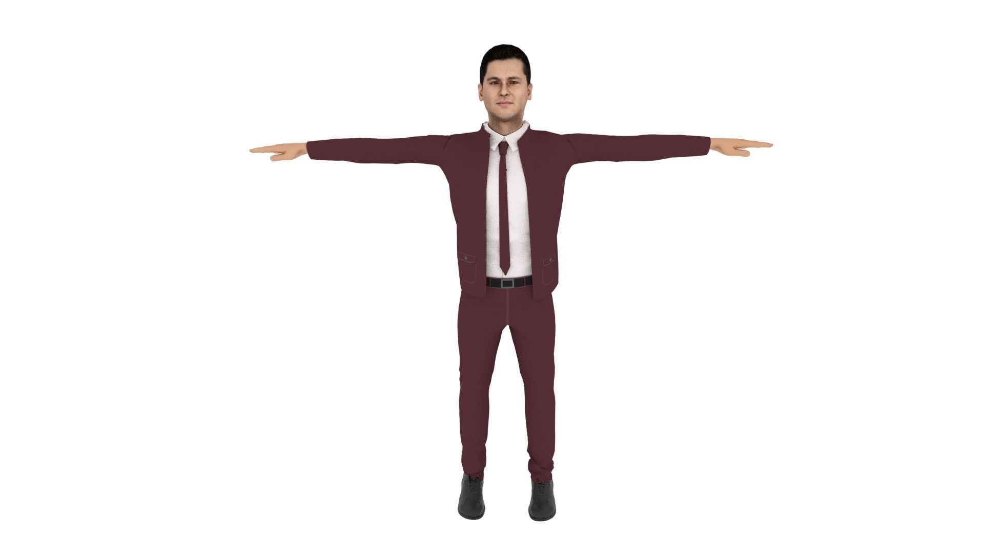 Character Man Low-poly 3D model_1