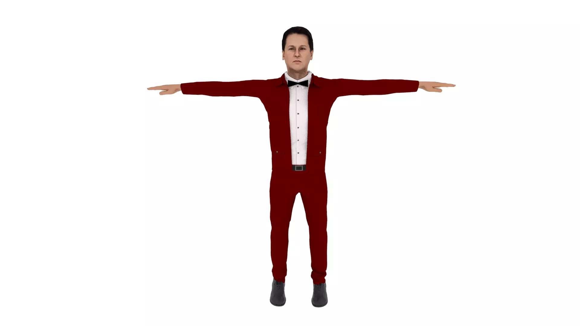 Man Human Low-poly 3D model_0
