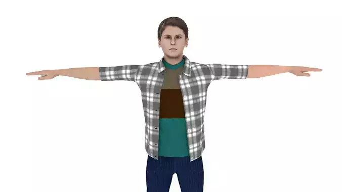 Realistic Character Man