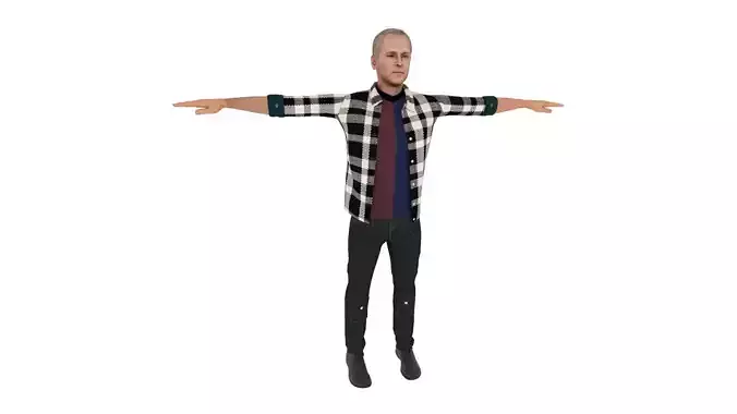 Realistic Character Man