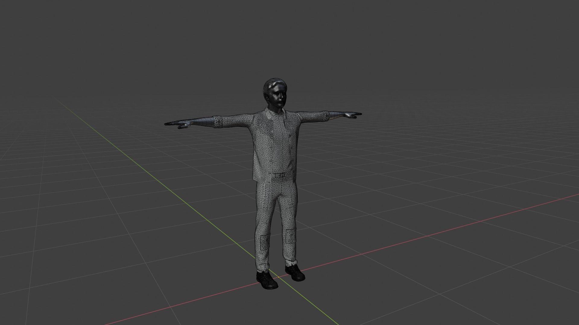 Realistic Character Man Low-poly 3D model_6
