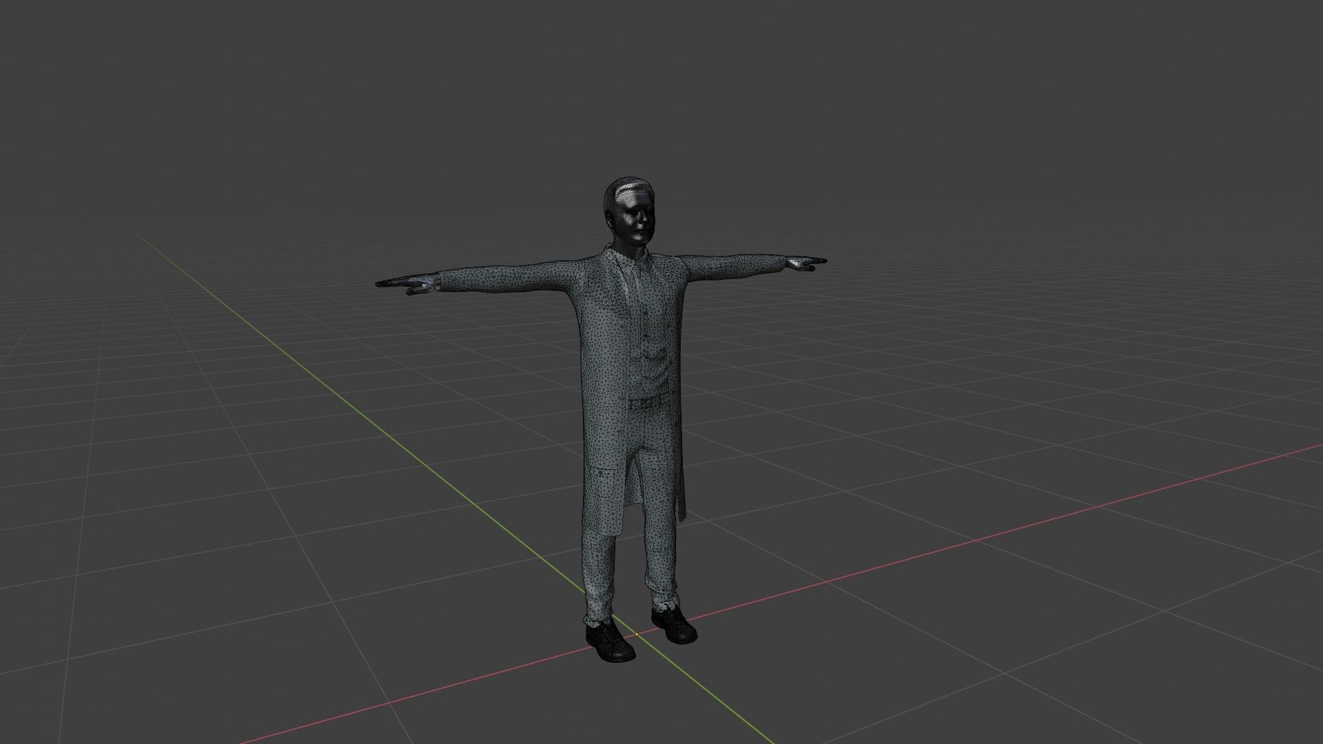 Realistic Character Man Low-poly 3D model_6