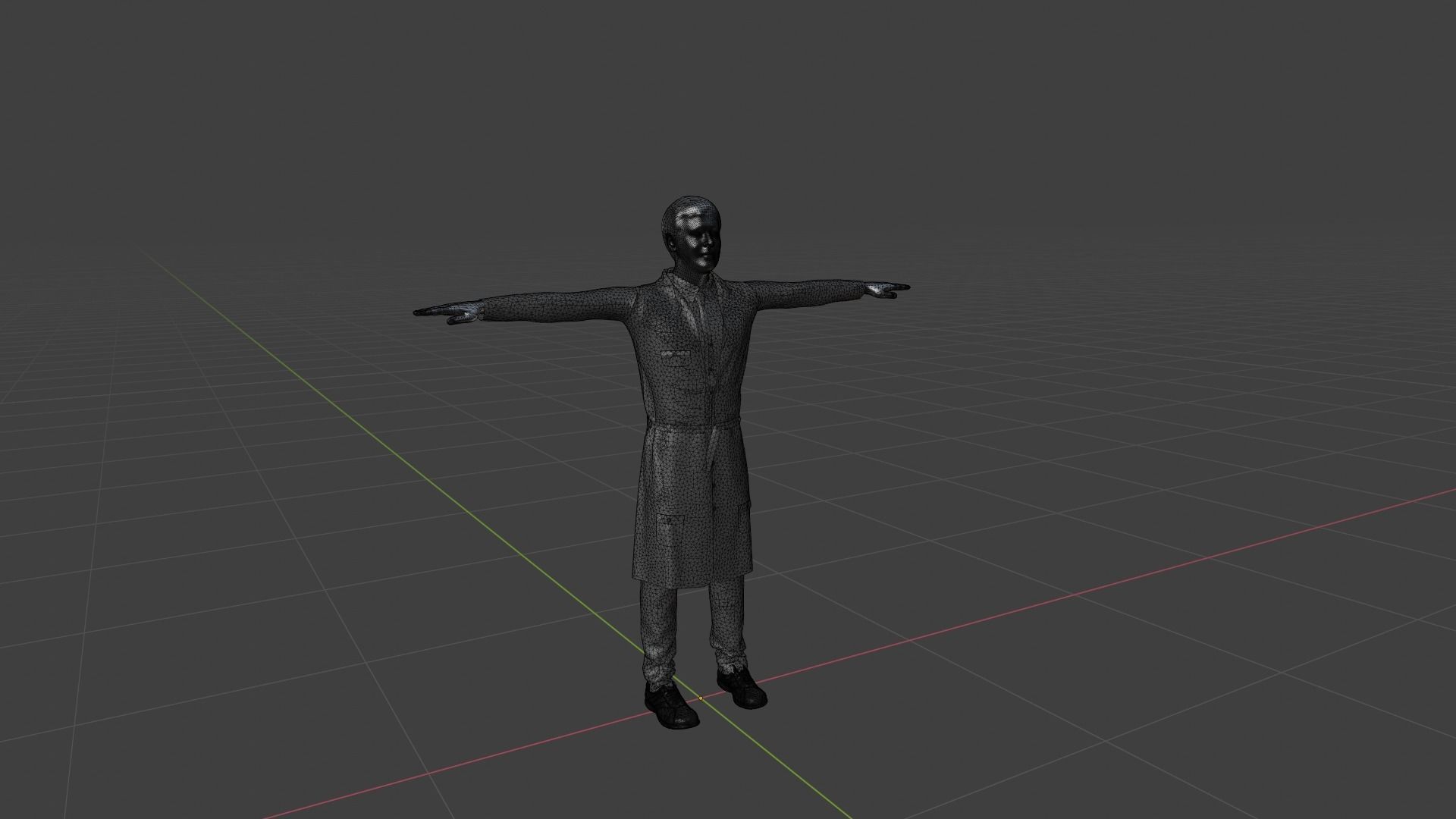 Realistic Character Man Low-poly 3D model_6